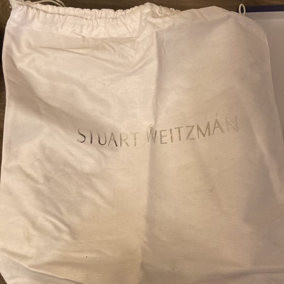 Stuart Weitzman HIJINX Slate Suede Block Heels Size: 7.5 - Picture 6 of 7